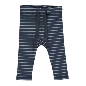 Pantaloni cu dungi rib pentru copii, albastru și verde