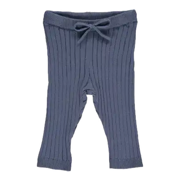 Pantaloni tricotați indigo