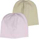 Set 2 căciuli tip beanie Cozy Me, lila și bej