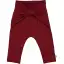 Set body mânecă lungă și pantaloni din bumbac organic, roz închis