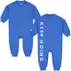 Salopetă de exterior, palace blue, din bumbac organic