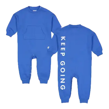 Salopetă de exterior, palace blue, din bumbac organic