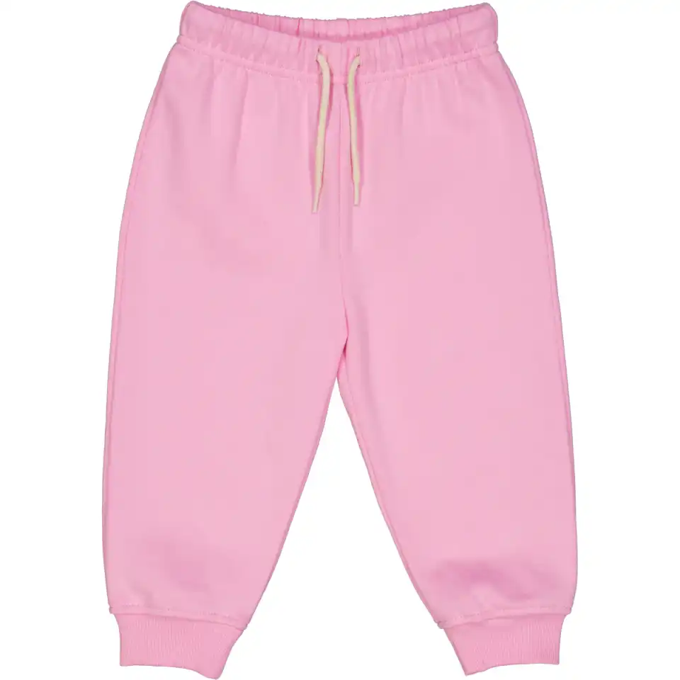 Pantaloni de trening pentru bebeluși din bumbac organic – roz intens