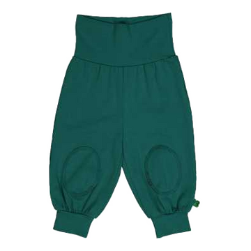 Pantaloni Alfa, lejeri pentru bebeluși din bumbac organic, verzi