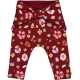 Pantaloni comozi pentru bebeluși cu imprimeu floricele, vișinii