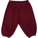 Pantaloni evazați din reiat pentru bebeluși din bumbac organic, vișinii