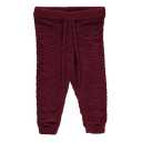 Pantaloni tricotați pentru bebeluși din bumbac organic, fig