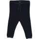 Pantaloni tricotați rib pentru bebeluși din bumbac organic, bleumarin