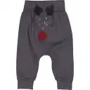 Pantaloni cu imprimeu reni, mystery blue