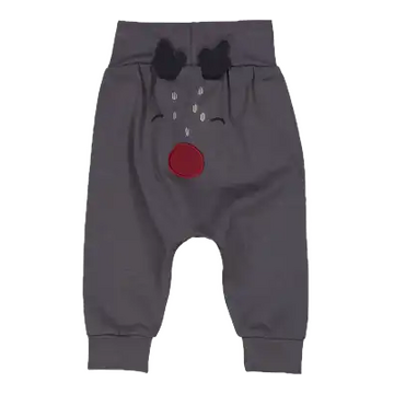 Pantaloni cu imprimeu reni, mystery blue