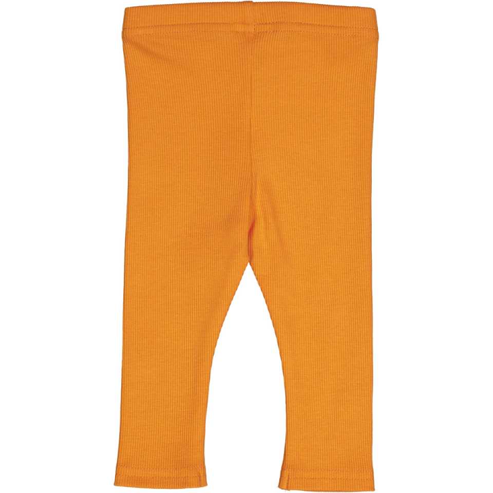 Colanți rib pentru copii, portocaliu tangerine