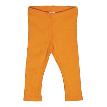 Colanți rib pentru copii, portocaliu tangerine