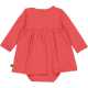 Rochie tip body cu imprimeu steluțe și mânecă lungă, roșu cranberry