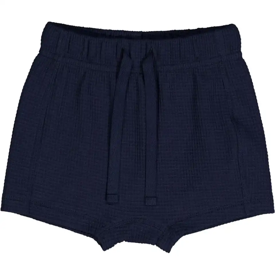 Pantaloni scurți waffle, bleumarin