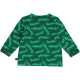 Bluza cu imprimeu crocodil, verde