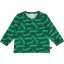 Bluza cu imprimeu crocodil, verde