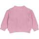 Cardigan tricotat gros, roz