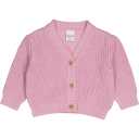 Cardigan tricotat gros, roz