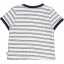Tricou copii cu dungi bleumarin