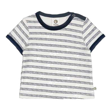 Tricou copii cu dungi bleumarin
