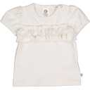 Tricou crem cu mânecă bufantă