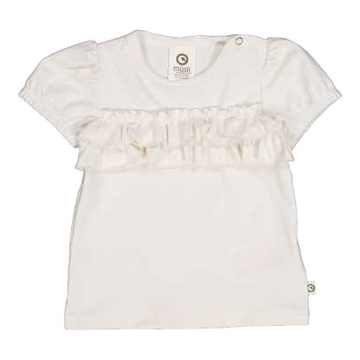 Tricou crem cu mânecă bufantă