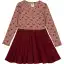 Rochie skater cu imprimeu cu mere