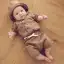 Body cămașă cu mânecă scurtă din poplin, bej