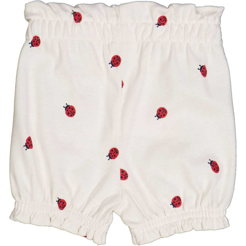 Bloomers crem cu imprimeu buburuză