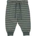 Pantaloni de trening verzi cu dungi crem