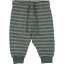 Pantaloni de trening verzi cu dungi crem