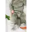 Pantaloni groși de trening, verde prafuit