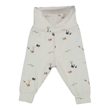 Pantaloni cu imprimeu balene, gri deschis