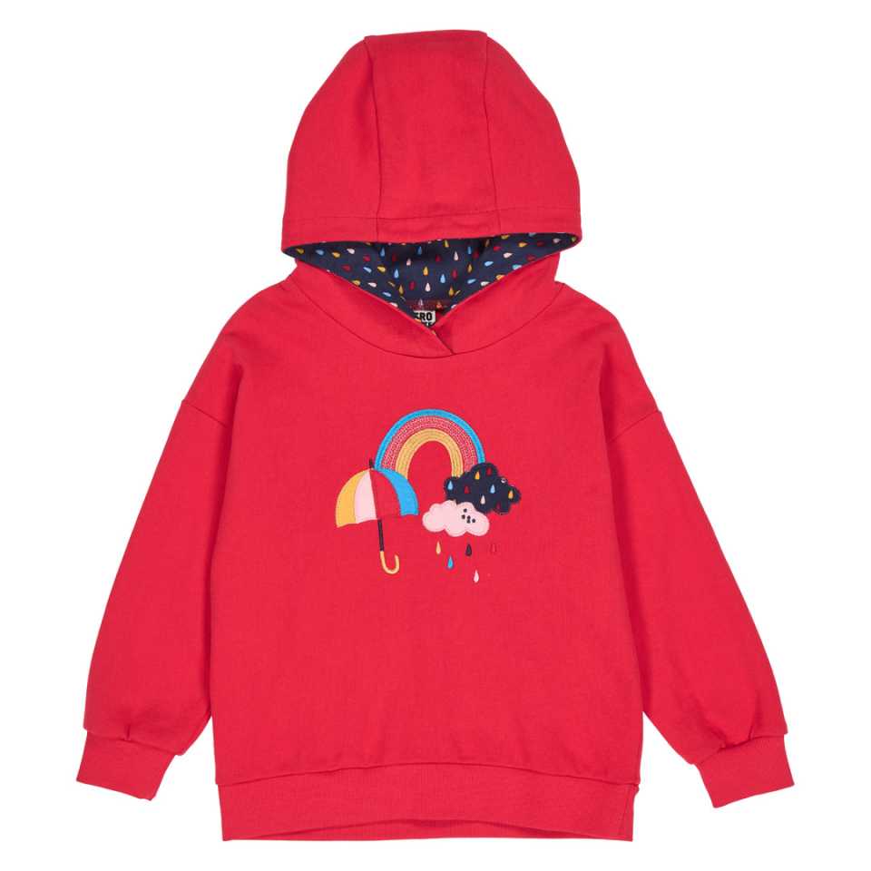 Hanorac gros tip hoodie, roșu