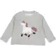 Bluza cu imprimeu unicorn, gri deschis