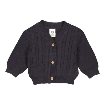 Cardigan tricotat, mystery blue