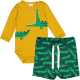 Set Croco format din body și pantaloni scurți