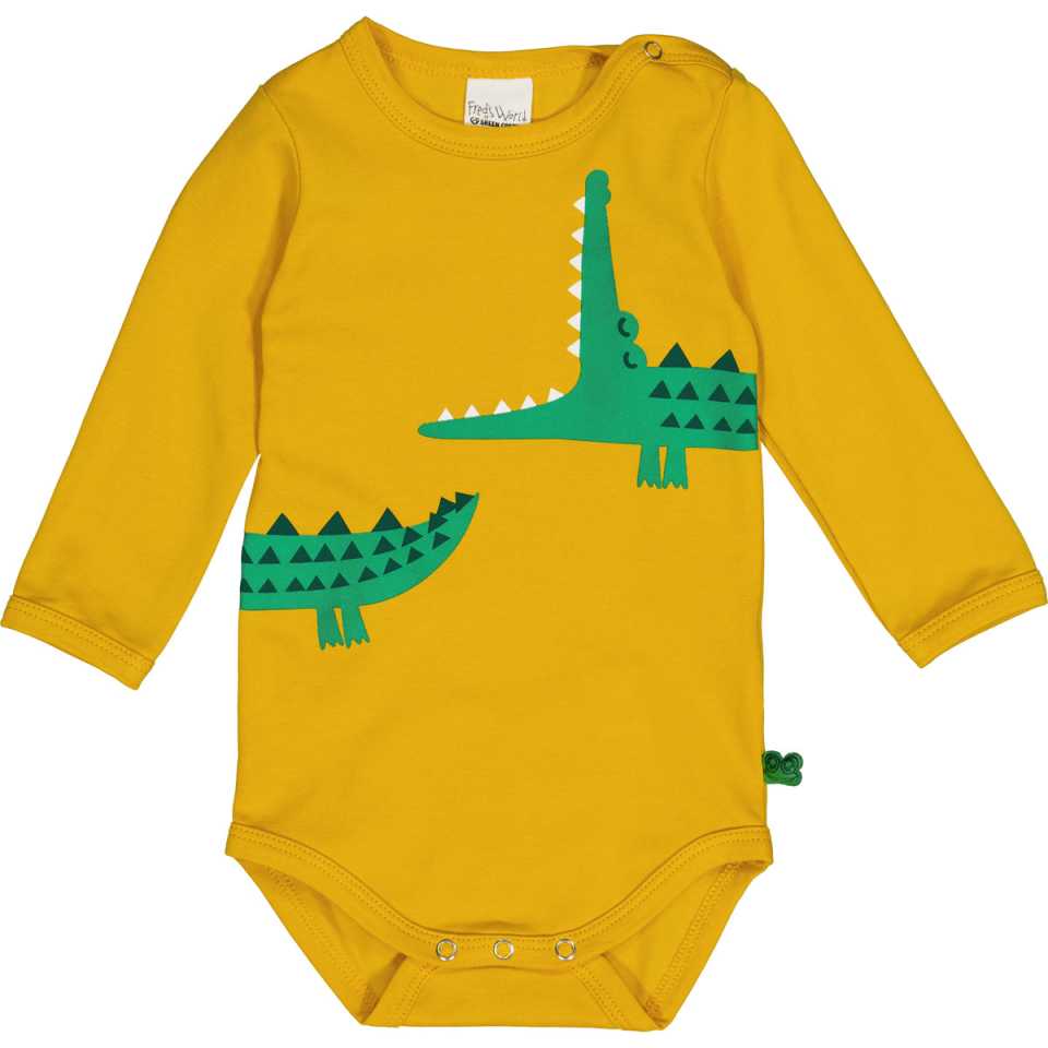 Body galben cu imprimeu crocodil
