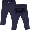 Pantaloni cu volănașe, bleumarin