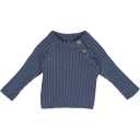 Pulover tricotat, albastru indigo