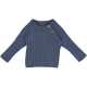 Pulover tricotat, albastru indigo