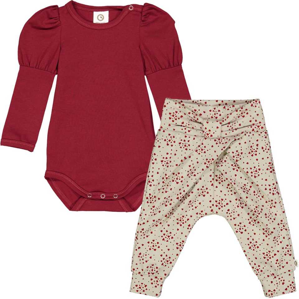 Set body și pantaloni pentru fetițe