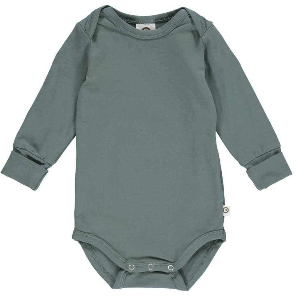 Body cu mânecă lungă Cozy me – verde pin