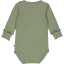 Body rib verde cu mânecă lungă Cozy me
