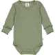 Body rib verde cu mânecă lungă Cozy me