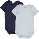 Set 2 body-uri cu mânecă scurtă Cozy me – bleumarin & bleu