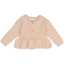 Cardigan tricotat „needle‑out” – roz