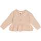 Cardigan tricotat „needle‑out” – roz