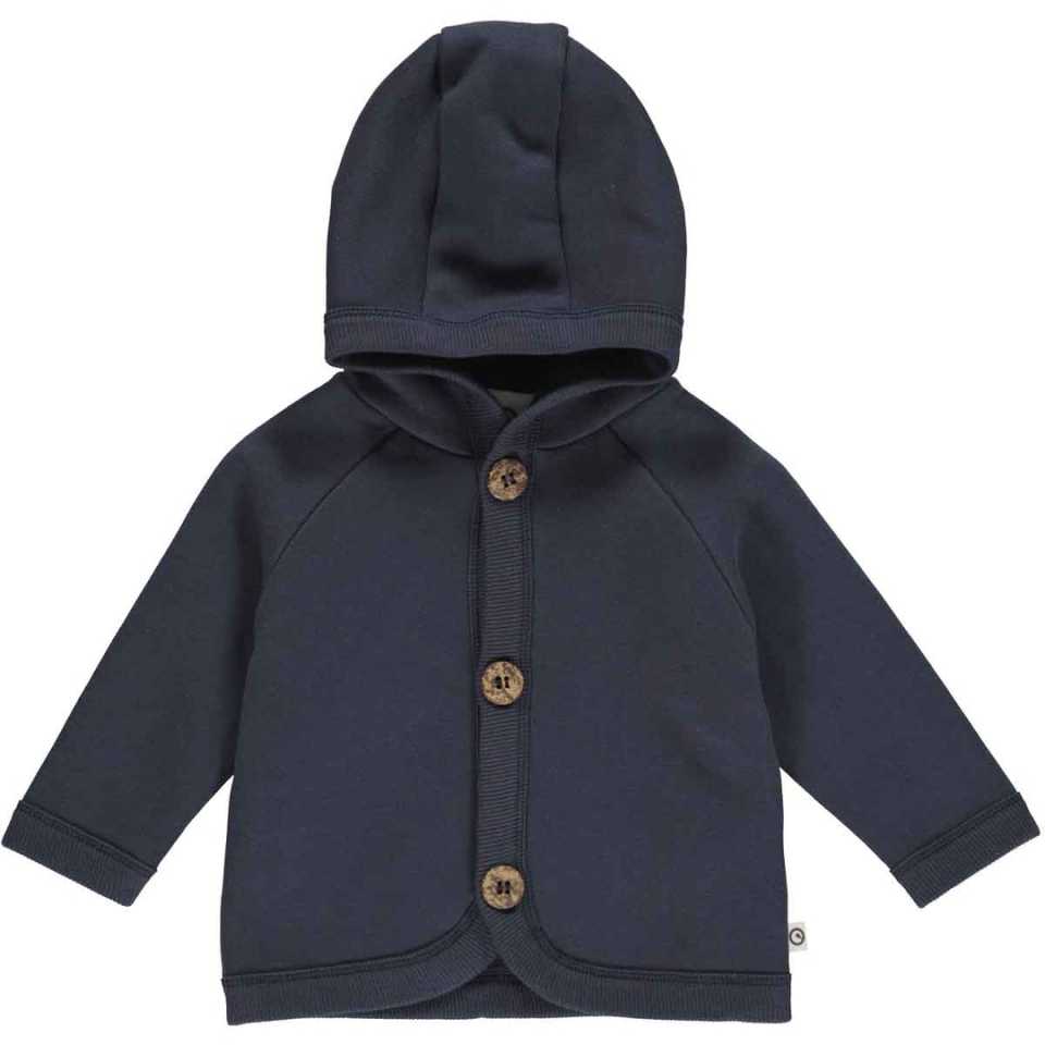 Cardigan grosuț – albastru marin (night blue) pentru bebeluși