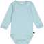 Set 3 body-uri cu mânecă lungă – aqua, alb și galben intens